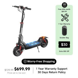 isinwheel GT2 Off Road Electric Scooter - 1000W 48V/15Ah 28mph - Financing Available