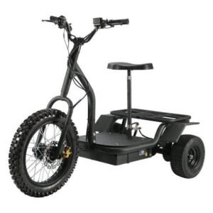 MOTOTEC 48V 1200W ELECTRIC TRIKE, 3-wheel electric scooter with seat and carrying rack! 100% Financing Available!