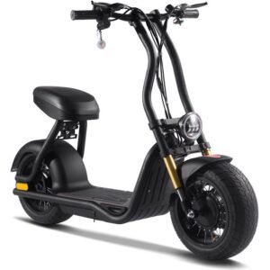MotoTec Diablo 48v 1000w Lithium Fat Tire Electric Scooter - rear hub motor, large street tires - 100% Financing Available!