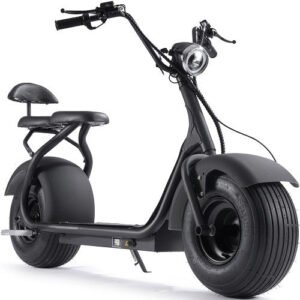 MotoTec Fat Tire 60v 18ah 2000w Lithium Electric Scooter - Passenger Seat, Load 300 lbs, 20+ Mile Range - 100% Financing Available!