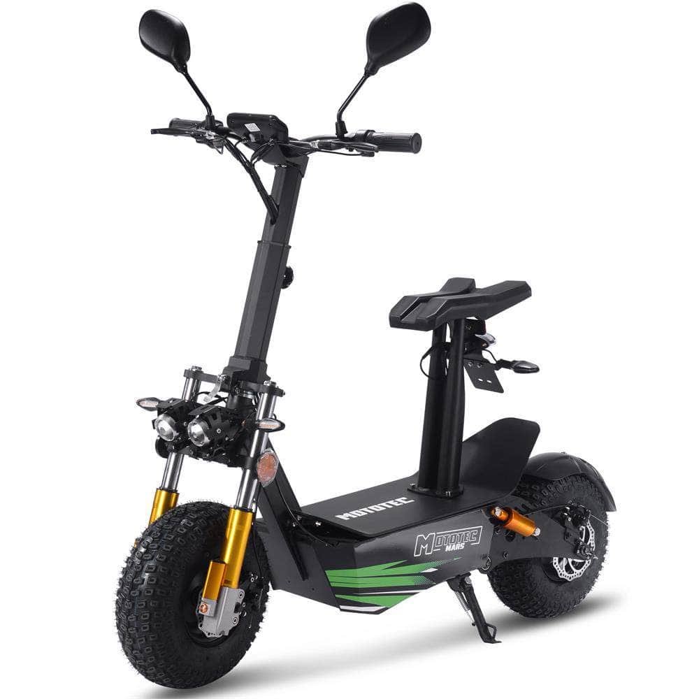 MotoTec Mars 60v 3500w Electric Scooter - fat tire, dual headlights, full suspension - 100% Financing Available!