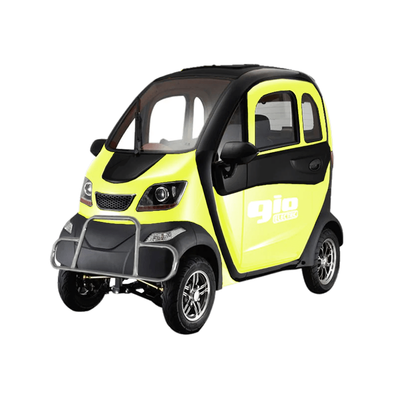 Ships Late June! GIO GOLF ENCLOSED MOBILITY SCOOTER 60V 1200W, top speed 18mph, Range up to 30 miles, backup camera, heater, fan, alarm, media center, 500lb load capacity